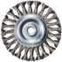 Mercer Industries 184010 - 6" x 1/2" x 1/2", 5/8" Knot Wire Wheel, .014 Carbon Steel