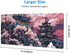 Beautiful Pink Clouds Art Gaming Mouse Pad XL, Large Non Slip Rubber Mousepad, Stitched Edges Mouse Pads, Long Extended Mouse Pad,31.5'' X 11.8'' by Wallacely