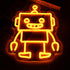 TOPQUALI Gift13.8 10.1 Inch Robot Neon Signs Robot LED Neon Light Decor for Game Room, Baby Living Room,Kids