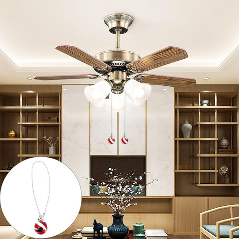 Unique Pull Chain Chandelier Pendant for Ceiling Fan Decor