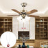 Unique Pull Chain Chandelier Pendant for Ceiling Fan Decor