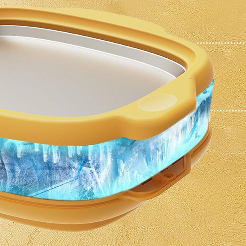 304 2 Rolled Ice Cream Maker, Stainless Steel Instant Ice Cream Roller Tray Board with Scrapers, Food Grade Freezing