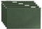 Smead 64155 Hanging File Folders, 1/5 Tab, Legal Green, 25/Box