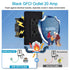 Black GFCI Outlet 20 Amp, GFCI Outlet Receptacle with LED Indicator, 20 Amp 125 Volt Wallplate and Screws Included ETL