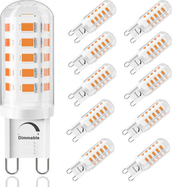 G9 LED Bulb Dimmable 4W Equivalent 40 Watt, 2700K Warm White, T4