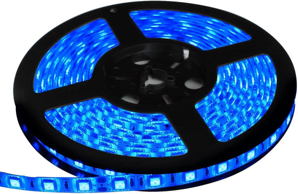 HAUTY Waterproof Blue LED Strip Light, 16ft/5m SMD5050 300 LEDs DC12V Flexible Cuttable