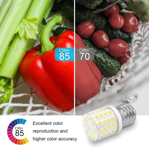 KEI D34L Refrigerator Bulb Replacement, AC100-265V 3.5W, Daylight White 600LM, 40W Equivalent, 1-Pack