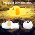 Dimmable Cute Dog Night Light, with Soft Silicon Dog Light, Kindergarten Kawaii Light, Rechargeable Touch Night Light