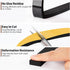Yotache 2 Rolls Black Foam Strips with Adhesive, 1" W X 3/8" T, Weather Stripping Door Seal Tape