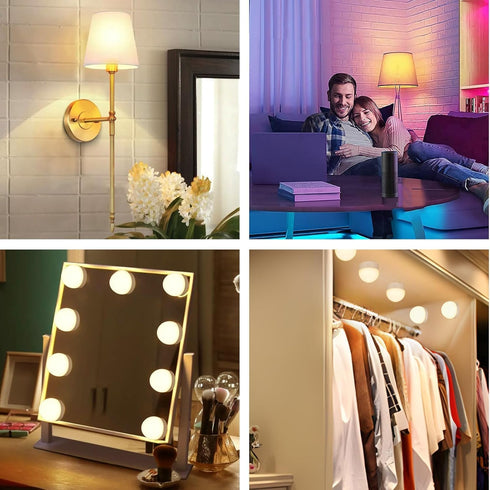 Yochoice Bulb Control,350LM Dimmable Bulb 15 3 Bulb Rechargeable Battery Operated Light with Remote Detachable LED