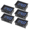 5 Pack DC 5-120V Digital Mini Voltmeter, 2 Wire 0.56 inch LED Display Panel for Motorcycle Battery Monitor