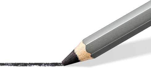 Staedtler Mars Lumograph Charcoal Pencils, Pre-Sharpened, Box of 12, Medium Lead, 100C-M