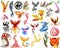 Seasonstorm Fire Phoenix Bird Precut Cute Aesthetic Diary Stickers, Travel Paper Junk Journal Flakes (PK364)