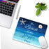 SuoLong 9.5 7.9 inches, "Beach is My Happy Place" Personalized Design x Rectangular Non Slip Rubber, Standard Size Lock