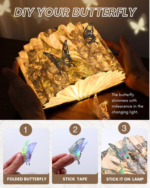 Book Shaped Light, Mothers Day Gifts BookLamp for Book Lovers Gifts,Van Gogh Iris Design Foldable Lamp Perfect