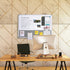 Magnetic White Board and Bulletin Cork Board Combination, 24 x 18 Inch Dry Erase Board Bulletin Combo Board for Home,