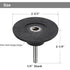 YAKAMOZ 2 Pcs 3 Inch Roll Lock Sanding Disc Holder with 1/4" Shank, Quick Change Adapter for Power Drill