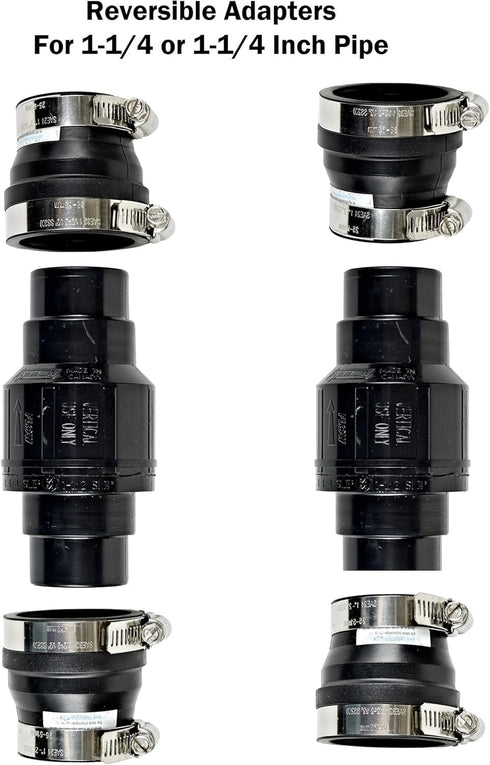 Red Lion 14942901 SCV114 1-1/4-Inch and 1-1/2-Inch ABS Vertical Sump Pump Check Valve, Black by Red Lion
