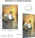 haigof 1 3 5 Inch Swan Paint Light Switch Cover Wall Plate Gang Single Plates Print Faceplate Home Decor X