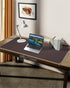 Protector,48"x 17"Desk Leather Desk Pad Mat Large, Mouse Pad, Non-Slip PU Leather Desk Blotter,Waterproof Desk Pad