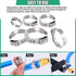 Twidec 48PCS PEX Cinch Clamps Kit, 5 Sizes, Stainless Steel Crimp Rings, Single Ear Hose Clamps for Pipe Fitting