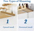 Mooche 4Pack 8.08*5.72 Inch) Floating Shelf Brackets, Heavy Duty Metal L Brackets Wall Mounted Corner Brace Angle