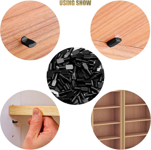 Cerpourt 100 Pegs,5mm Closet Pcs Shelf Pins Spoon Shape Metal Shelf Support Pegs,Bookshelf Pegs for Shelves,Cabinet