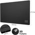 Large Bulletin Board, 24 x 18 inches Felt Decorative Pin Board, Self-Adhesive Vision Board with 20 Pushpins - Black