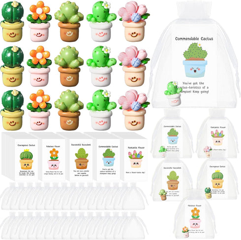Chunful Employee Appreciation Gift Bulk for Coworkers Resin Flower Pot Pun Inspirational
