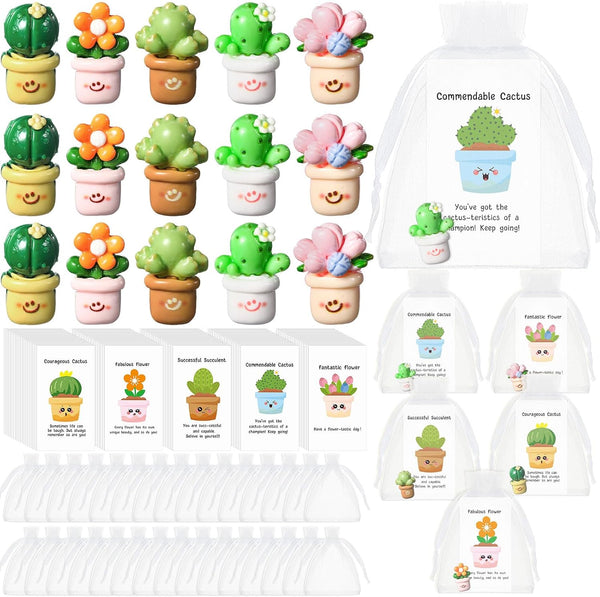 Chunful Employee Appreciation Gift Bulk for Coworkers Resin Flower Pot Pun Inspirational