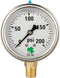 Zenport LPG200 Zen-Tek Glycerin Liquid Filled Pressure Gauge, 200 PSI
