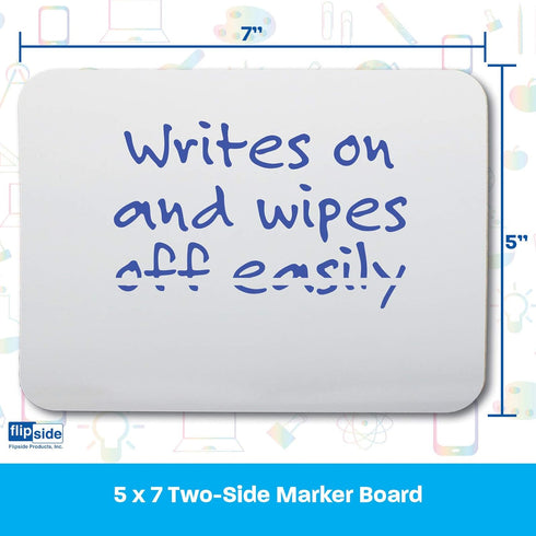 Flipside Two-Sided Dry Erase Board, 5" x 7" (FLP15656)