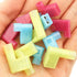 60PCS Nylon Flag Spade Quick Disconnects, Female Wire Connector 90 Degree Electrical Crimp Wire Terminals