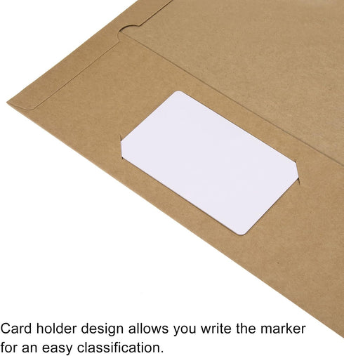 PATIKIL Two-Pocket Folders, 3 Pack A4 Letter Files, Portfolio Storage Organizer Folder for Office, Business, Brown