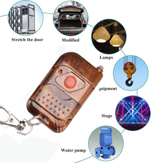 DC 12V 24V 36V 48V Relay Receiver, 40A RF Wireless Remote Control Switch System with Long Range Transmitter