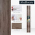 Classic Gray Oak Wood Wallpaper, 85''x15.8'' Peel and Stick Waterproof Vinyl for Countertop and Cabinets