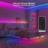 6.56ft Tatazone Bluetooth RGB+IC COB Led Strip Light with App, Chasing COB Light Strip, Segmented Control, Music Sync