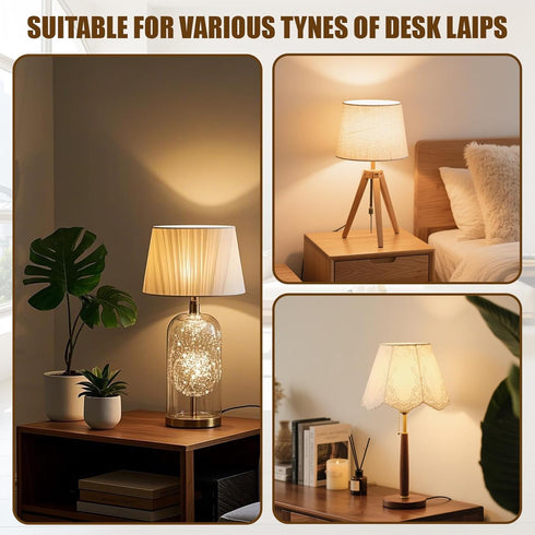 Asofelk 10PCS E27 M11 Lamp Shade Adapter Ring, Lampshade Reducer Light Rings, White Plastic Lampshades Reducing Rings