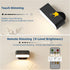 2 Pack 3 Dimmable Rechargeable Wall Lights with Remote & Touch, Battery Operated Wall Sconce, Magnetic Stick-On, Color