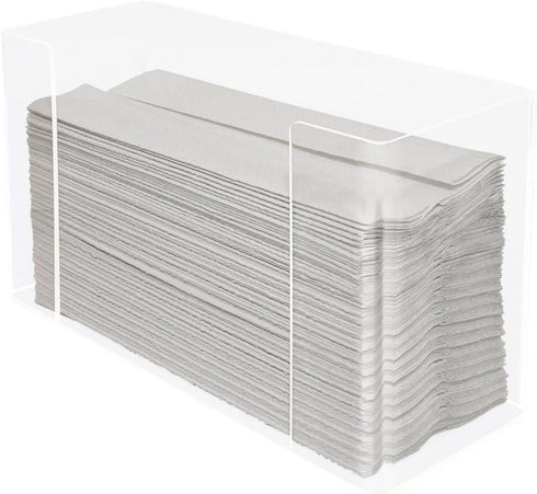 Counter 11.5" 4.2" 6.75", Kantek or Wall Mounted Acrylic Paper Towel Dispenser Holder, Fits C-Fold and Multi-Fold