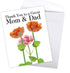 Huge Thank You Card NobleWorks (8.5 x 11 Inch) Relative Appreciation Gift - Thank You To A Great Mom and Dad J9105