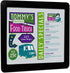 Set of 2 Sign Frames for Windows, Glass Mount Poster Holders for 8.5x11 Graphics, Black Plastic