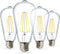 Sunco Lighting 4 Pack 60W Vintage LED Edison Bulbs, 8.5W CRI92, 800 Lumens, Dimmable ST64, 3000K Warm White, E26 Base,