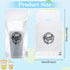 zisiueel 1000 Count 1 Packaging 11 6.3 Inch Thank You Handle Drinking Bags Cup Handle Drink Carriers Plastic Poly Bags