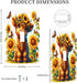 HTSAHKV 3 5 Inch Highland Cow Sunflower Wall Plate Light Switch Cover Single Gang Outlet Faceplate Print Plate Cover X