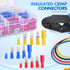 Nilight 1500pcs Mixed Quick Disconnect Crimp Connector Kit - Butt Splice Ring Fork Spade for Automotive Wiring