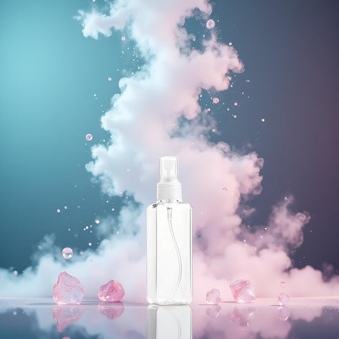 Jizlan 1Pc 100ML Transparent Reusable Plastic Spray Bottle Perfume Liquid Makeup Atomizer Empty Small Spray Refillable