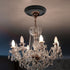 2Pcs 10 inches,Lighting Semetall Black Ceiling Medallion PU Ceiling Medallion for Light Fixtures,Ceiling