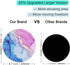 ITNRSIIET 20% Larger Mouse Pad - Premium-Textured Waterproof Non-Slip Rubber Base Round Mousemat for Office Gaming PC