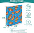Aslsiy 3 1.5 Inch Kids Ring Binder Hot Dog with Mustard and Ketchup Girls Round Clipboard Binder Decorative Harcover